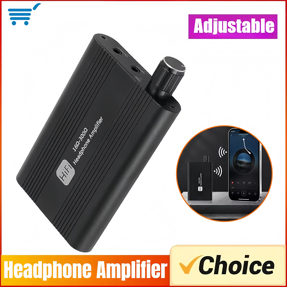 Audio Music Hub - HiFi hoofdtelefoonversterker 16-300Ω audioversterker 3,5 mm