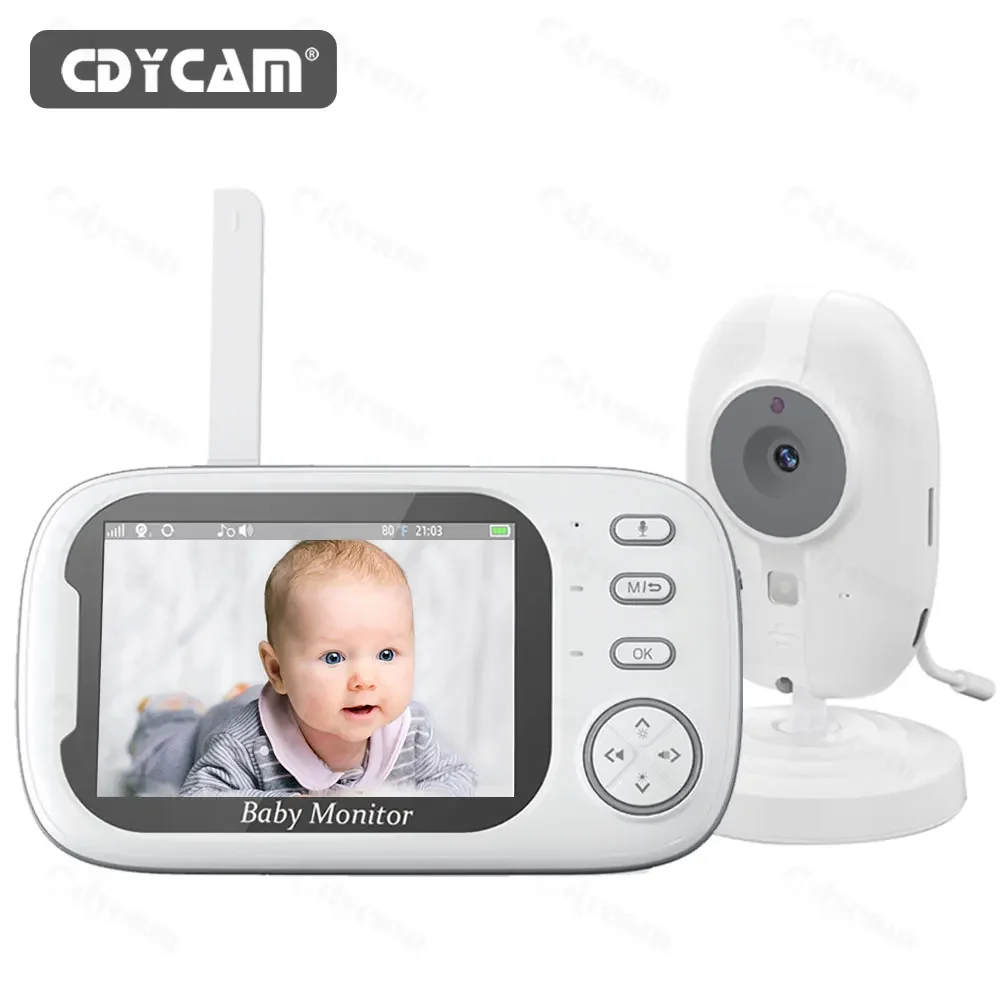 Audio Music Videos - 3,5 inch draadloze videobabyfoon met nachtzicht,