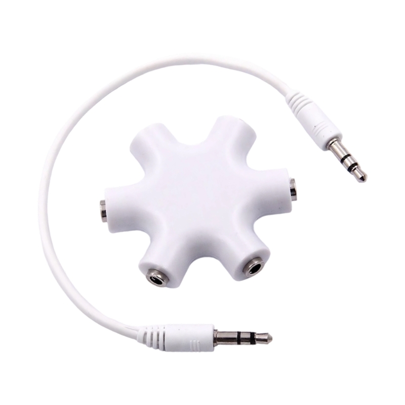 Audio Music Hub - E74D 6-in-1 stereomuziekhubs met vergulde connectoren