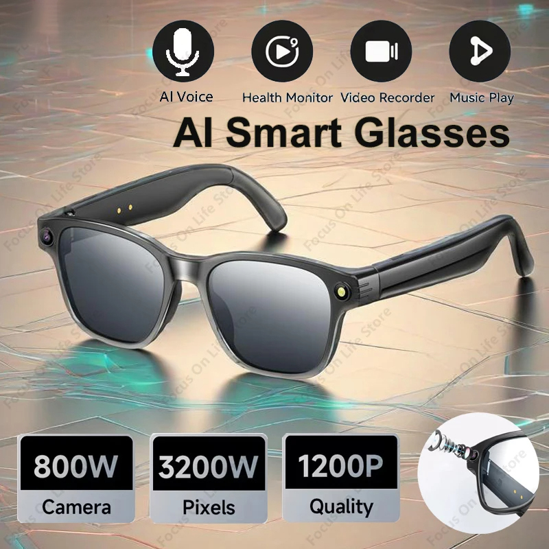 Audio Music Videos - AI Smart Glasses 8 Megapixel Camera