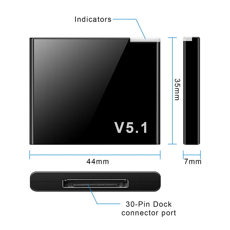 I-WAVE 30 Pin Bluetooth 5.1 Au - Audio Music Wave recensie en prijs