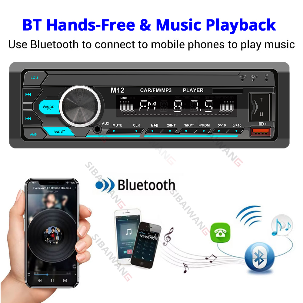1-DIN autoradio MP3 Bluetooth  - Audio Music Player App recensie en prijs