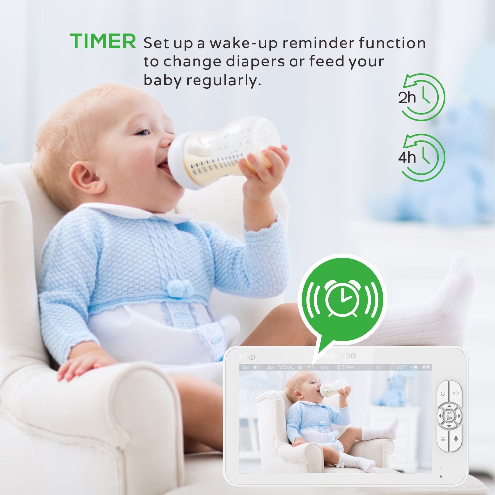 7,0 inch HD-videobabyfoon met  - Audio Music Videos recensie en prijs