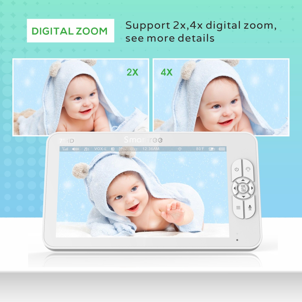 7,0 inch HD-videobabyfoon met  - Audio Music Videos recensie en prijs